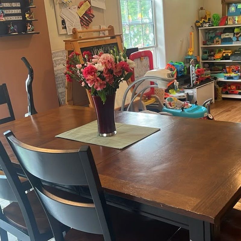 Dining room, after cleaning